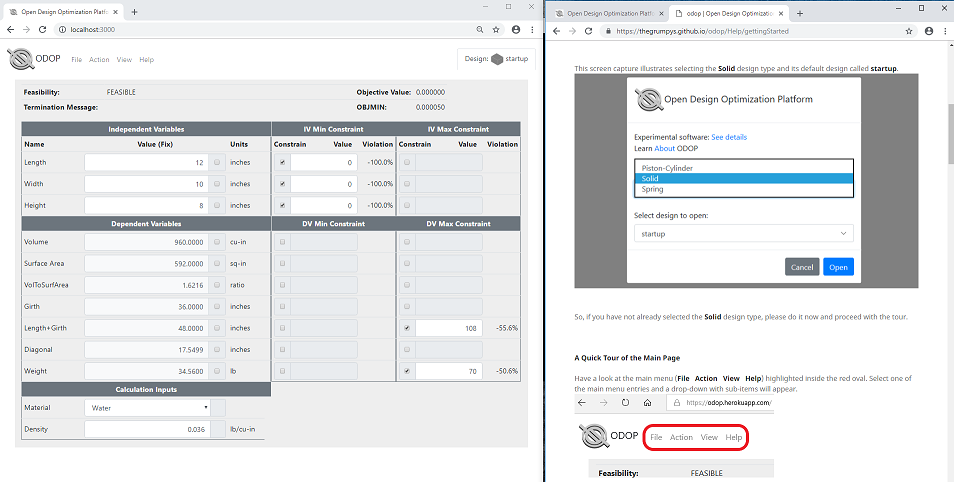 Side-by-side browsers